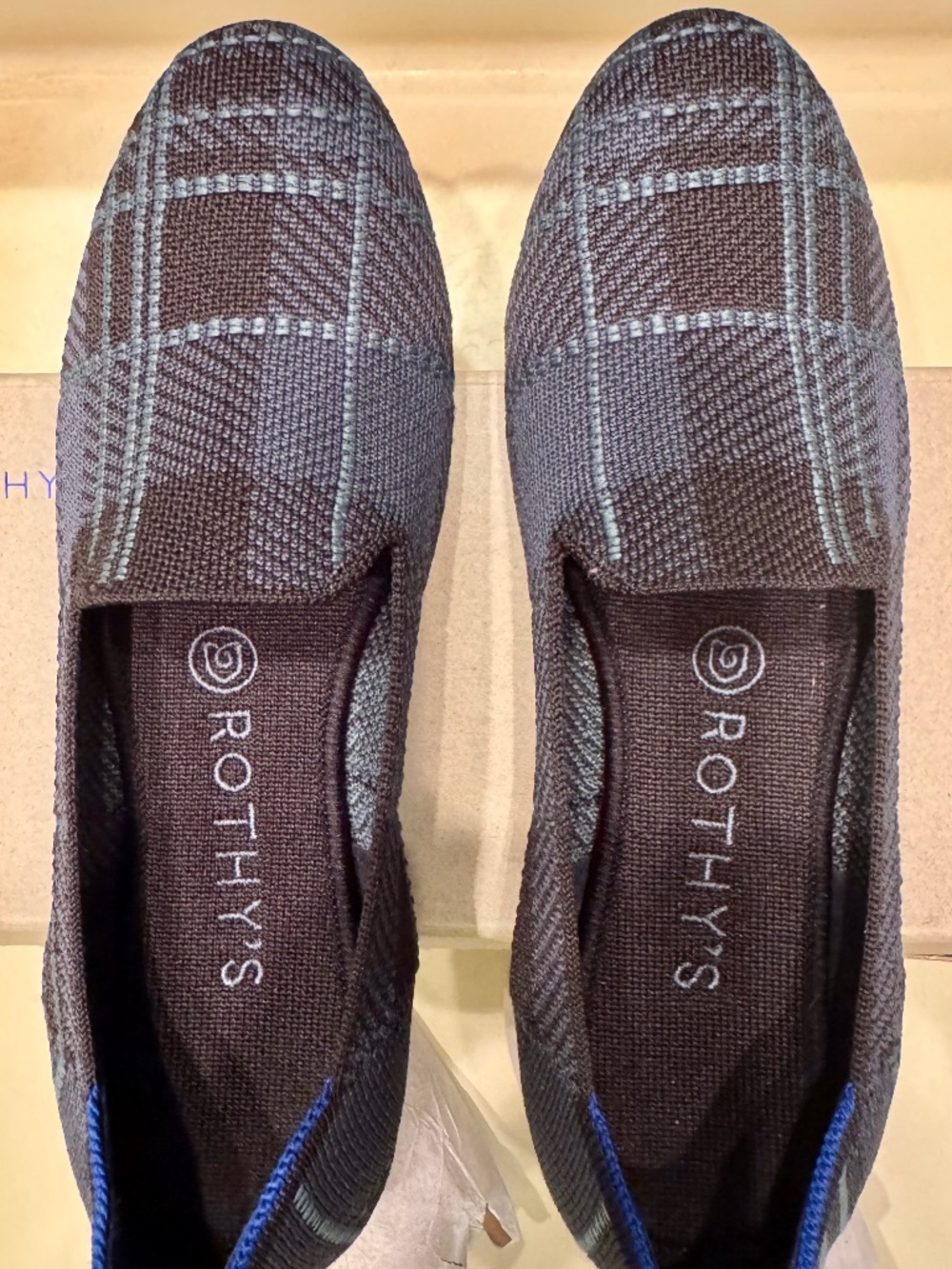 Rothy's plaid loafers